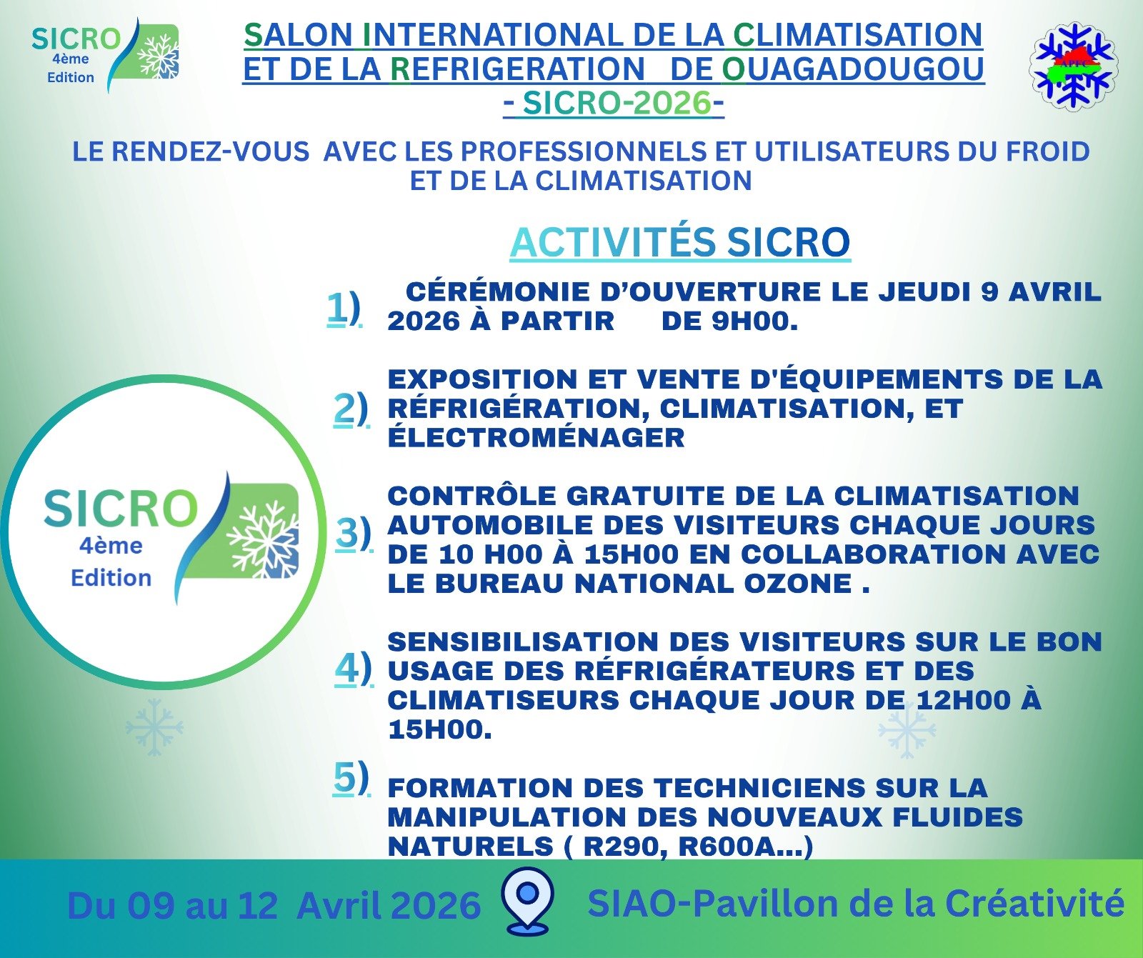Journée Scientifique SICRO 2026 — Conférences et Table Ronde