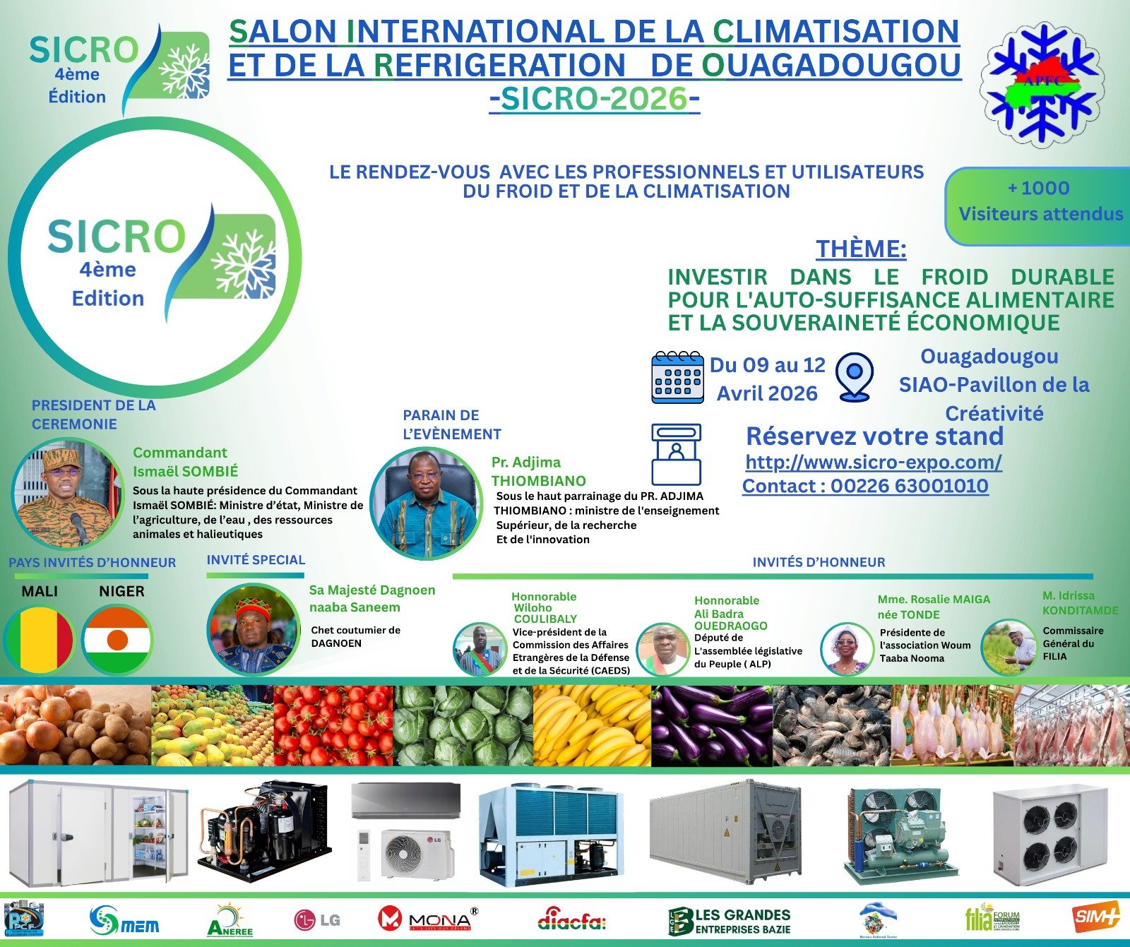 SICRO 2026 – Salon International de la Climatisation et Réfrigération de Ouagadougou